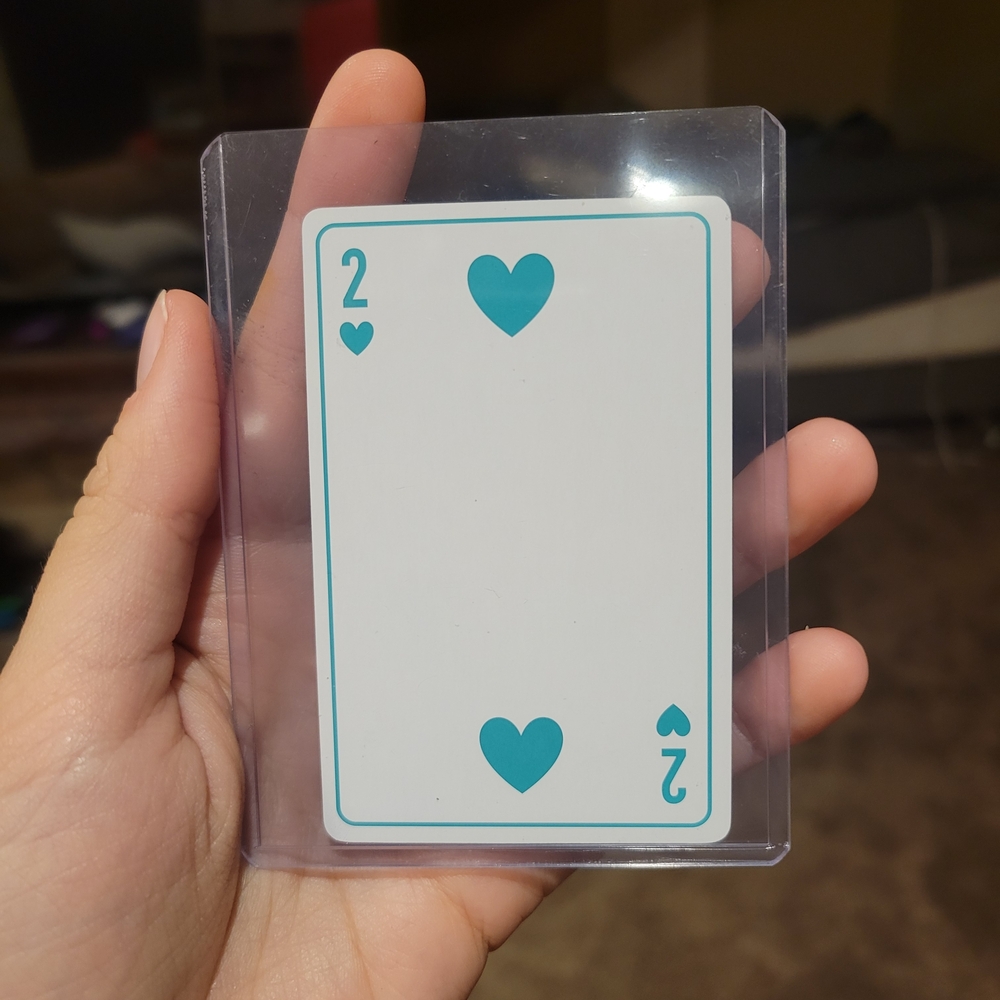 Christian DIOR Single Playing Card Green 2 Of Spades